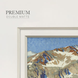 Vermillion Ascent- Premium Framed Print Double Matboard