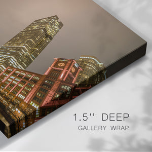 Chicago River From Below - Gallery Wrapped Canvas