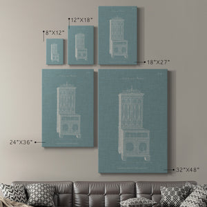Hepplewhite Desk & Bookcase III - Canvas Art Print