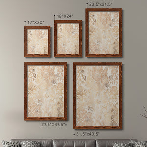 Walnut Damask III - Premium Framed Canvas 2 Piece Set - Ready to Hang