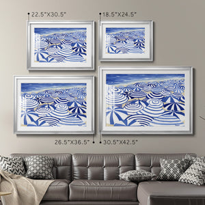 Candy Bowl Prussian Blue - Modern Framed Art Print