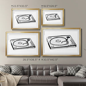 Vinyl Sketch - Modern Framed Art Print
