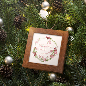 Flower Wreath, Handmade Ornament