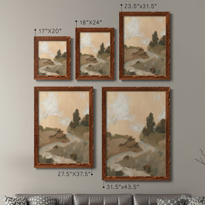 Hillside Walking Path I - Barnwood Framed Canvas Set