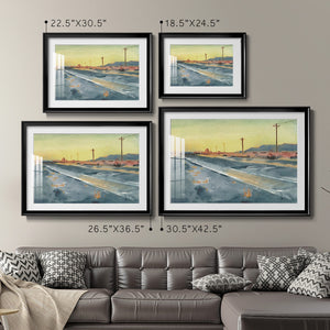 Deserted Highway I - Modern Framed Art Print