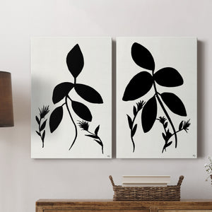 Silhouette Garden I Premium Gallery Wrapped Canvas - Ready to Hang - Set of 2 - 8 x 12 Each