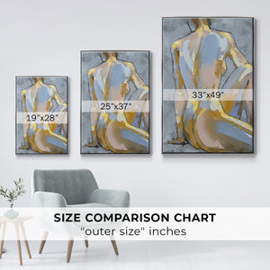 Grey Maiden II - Framed Premium Gallery Wrapped Canvas L Frame - Ready to Hang