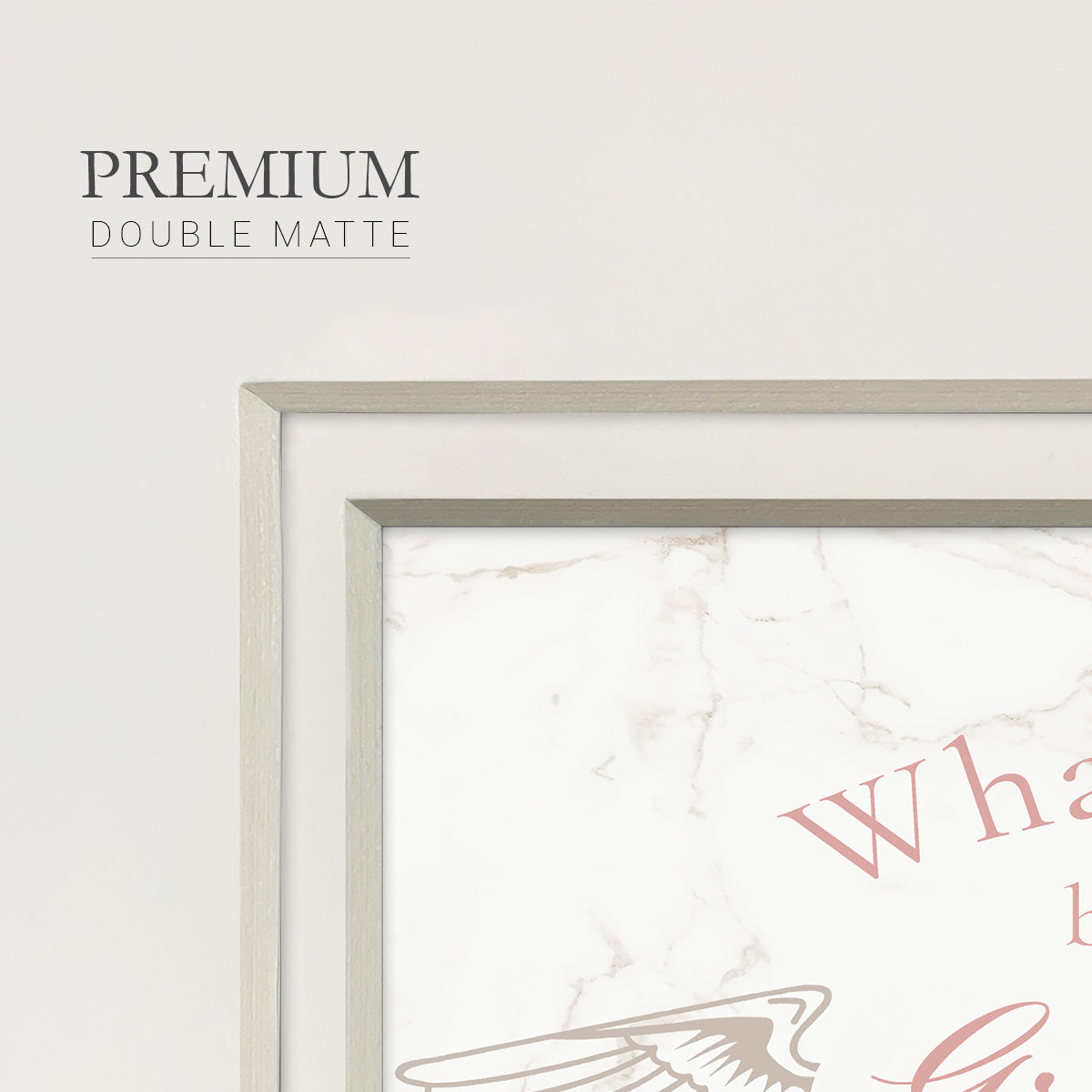 What is Life Premium Framed Print Double Matboard