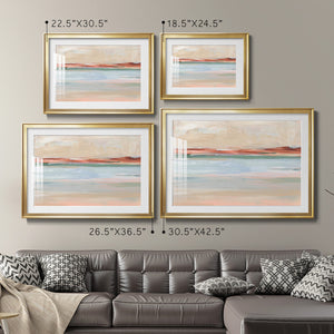 Sienna Horizon II - Modern Framed Art Print