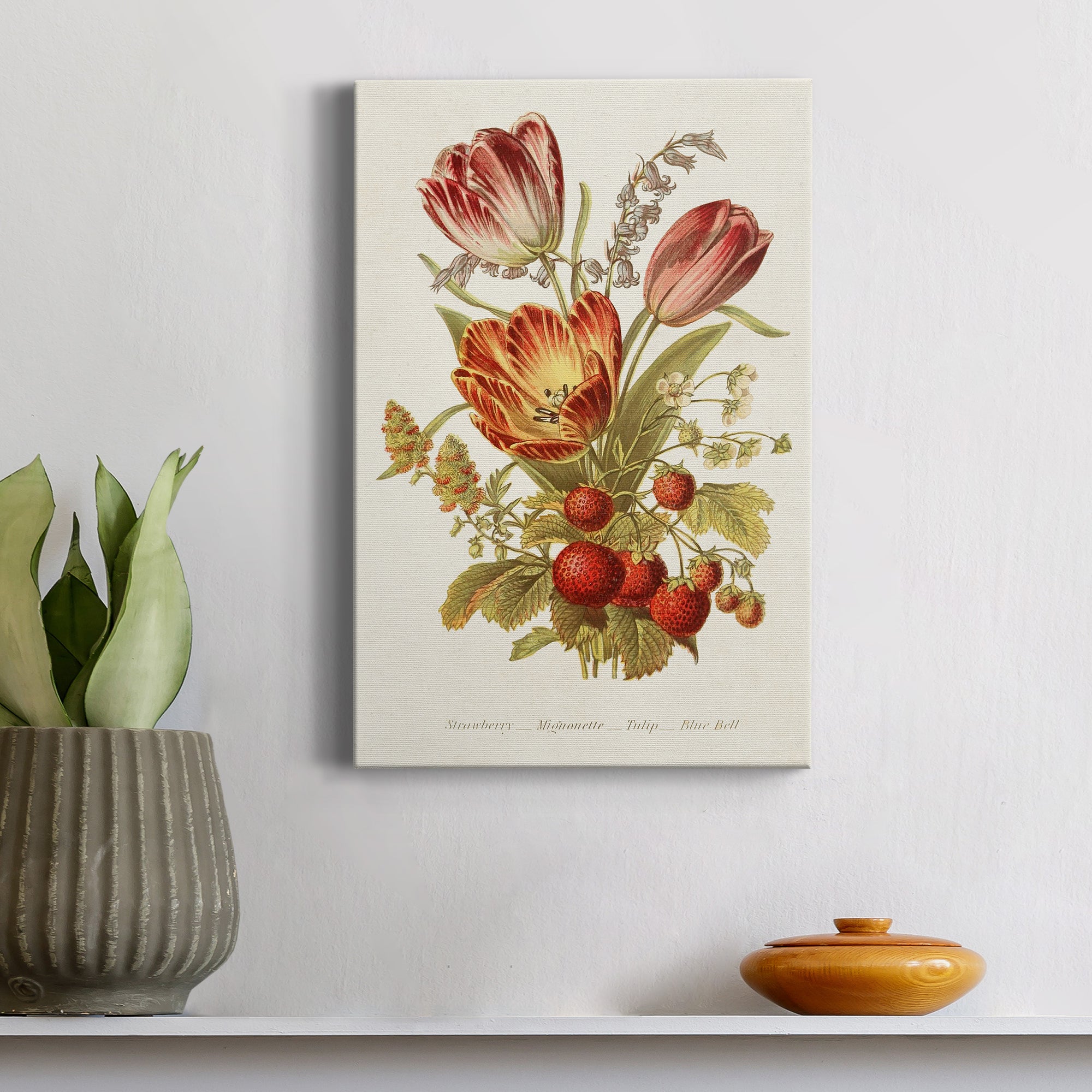 Antique Floral Bouquet IV Premium Gallery Wrapped Canvas - Ready to Hang