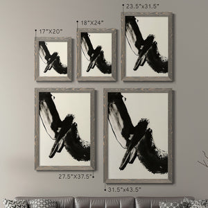 Black Expression I - Premium Framed Canvas 2 Piece Set - Ready to Hang