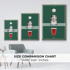 Fig. A: Party - Framed Premium Gallery Wrapped Canvas L Frame - Ready to Hang