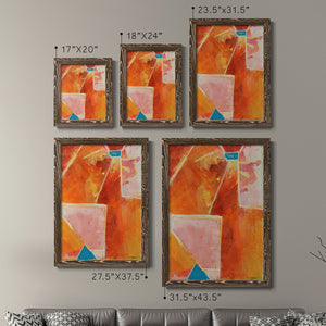 Primary Connection V - Barnwood Framed Canvas Set