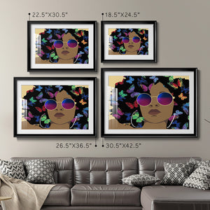 Butterfly Diva I - Modern Framed Art Print