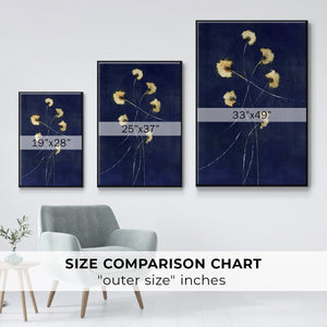 Indigo 1 - Framed Premium Gallery Wrapped Canvas L Frame - Ready to Hang