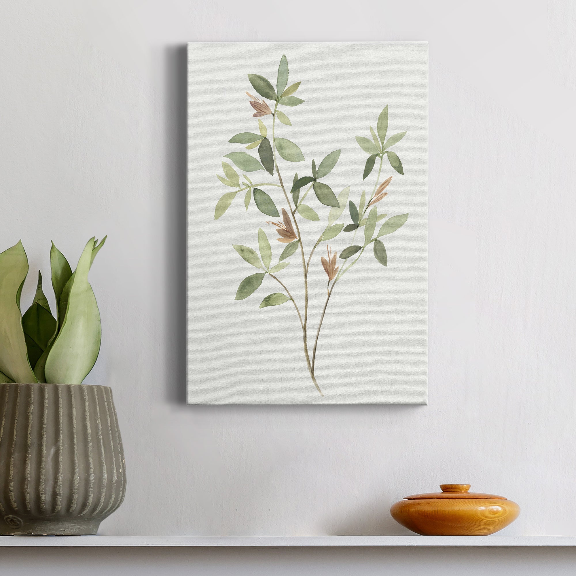 Single Sprig I Premium Gallery Wrapped Canvas - Ready to Hang