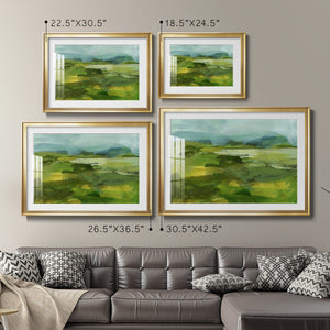 Emerald View IV - Modern Framed Art Print
