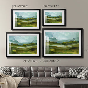 Emerald View III - Modern Framed Art Print