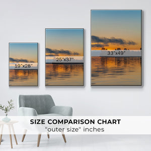 Molten Gold - Framed Premium Gallery Wrapped Canvas L Frame - Ready to Hang