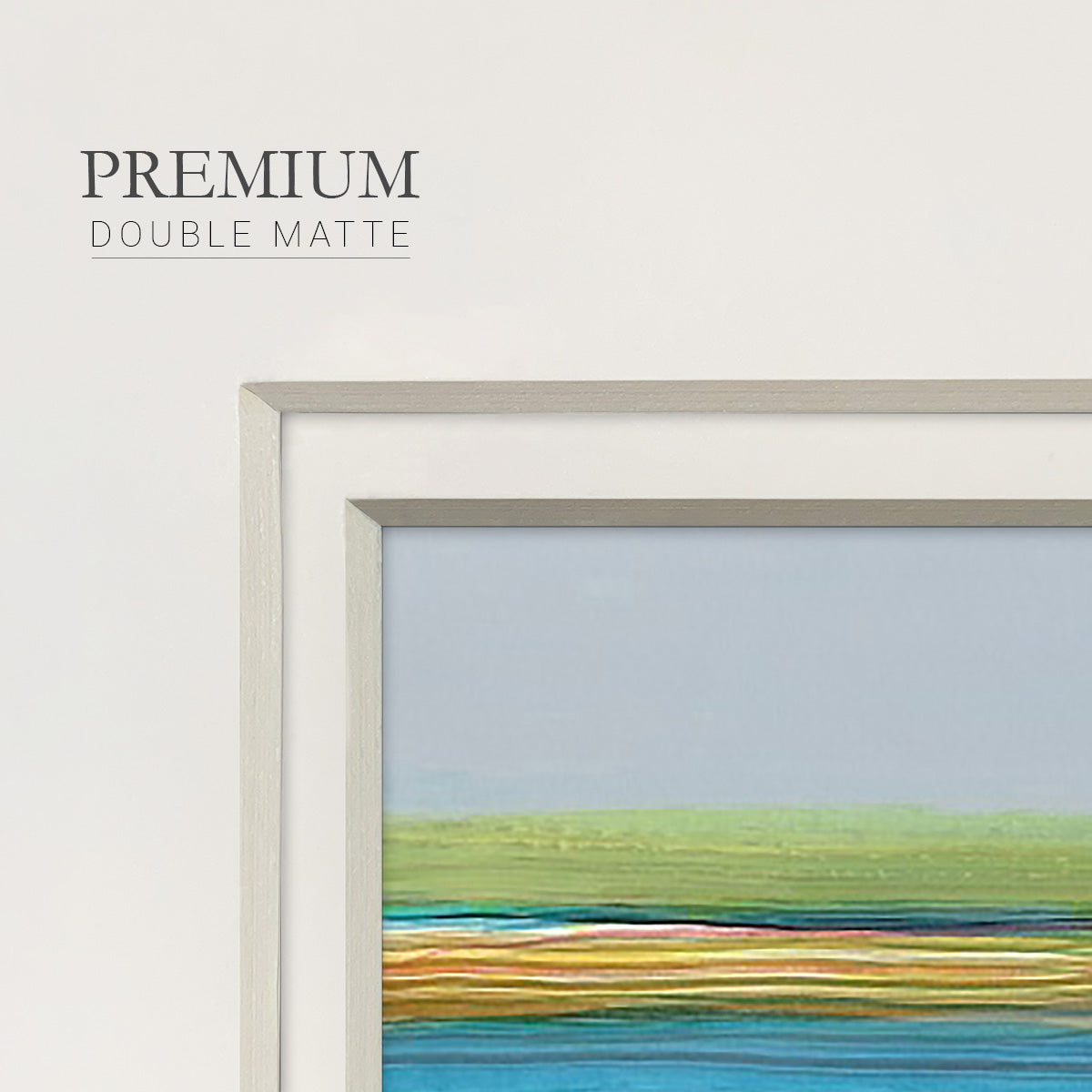 Parallel Striae II Premium Framed Print Double Matboard