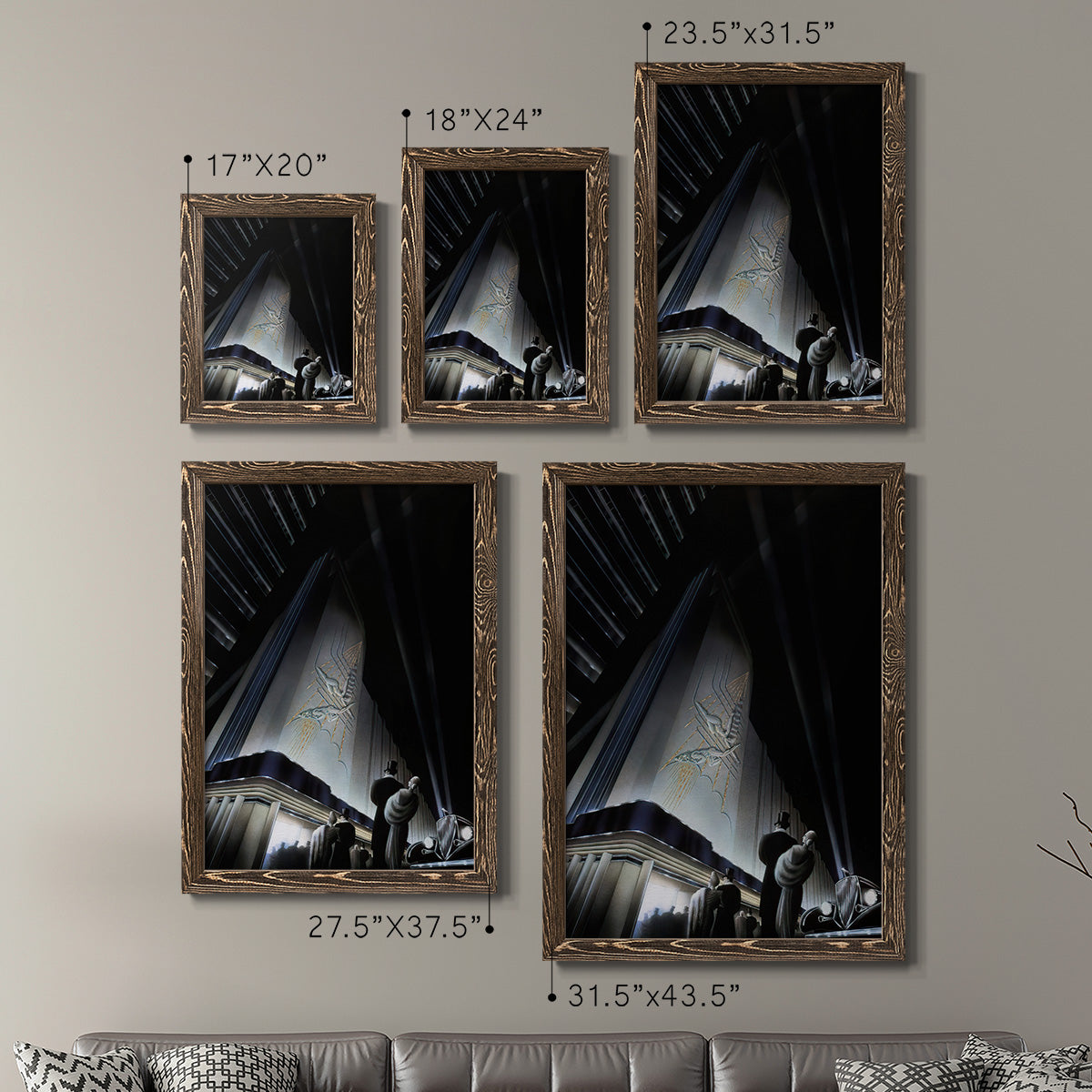 Nocturne - Premium Framed Canvas 2 Piece Set - Ready to Hang