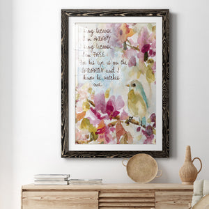He Watches Me - Barnwood Framed Art Print