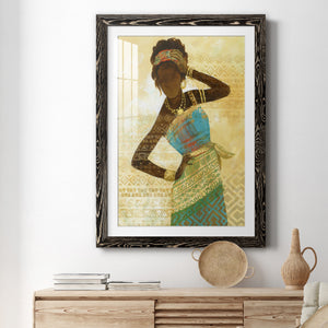 Tribal Vision II - Barnwood Framed Art Print