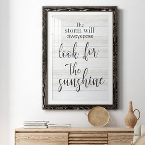 Look for the Sunshine - Premium Framed Print - Distressed Barnwood Frame - Ready to Hang