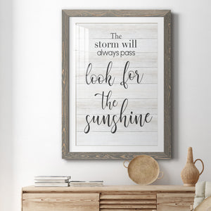 Look for the Sunshine - Premium Framed Print - Distressed Barnwood Frame - Ready to Hang