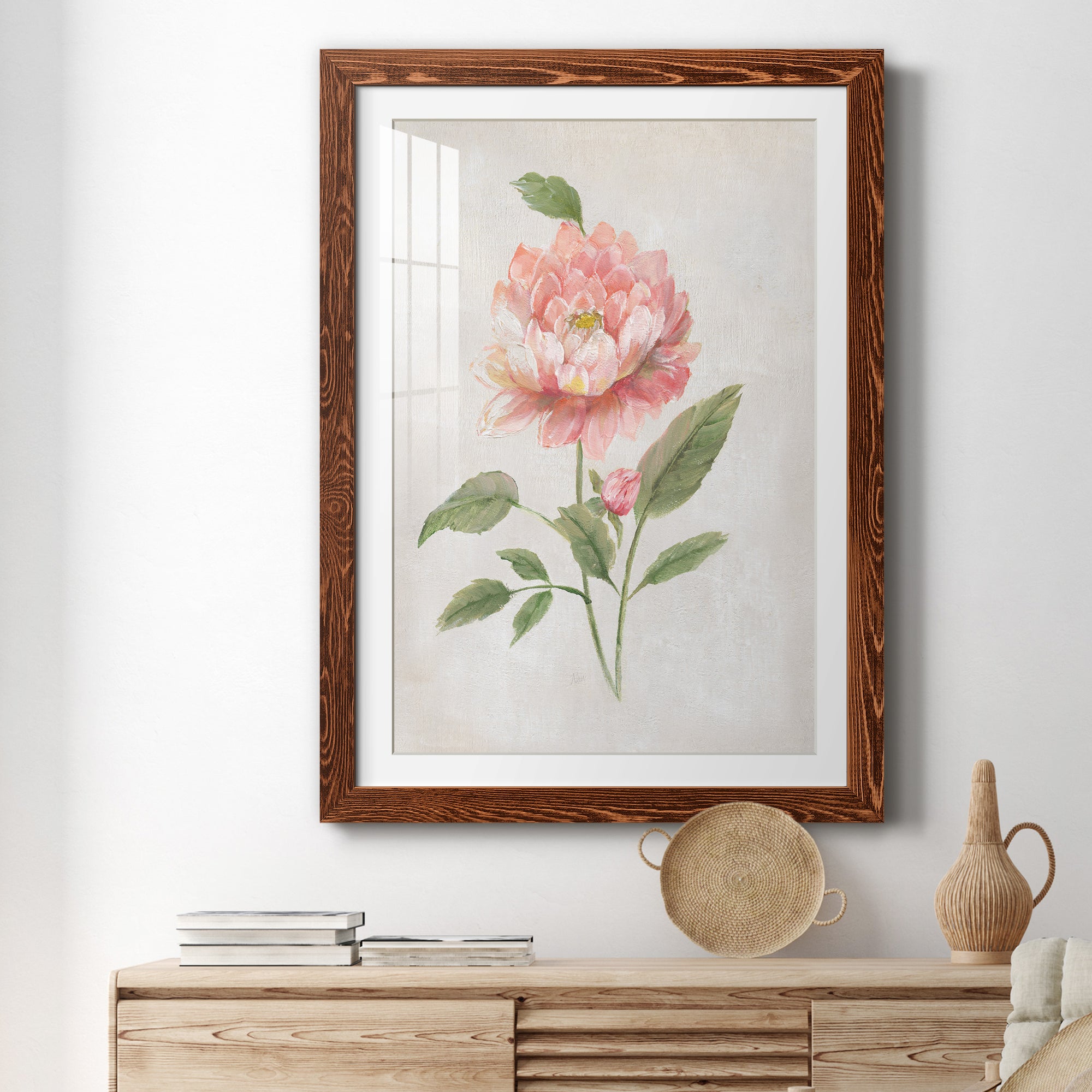 Grandiflora III - Barnwood Framed Art Print