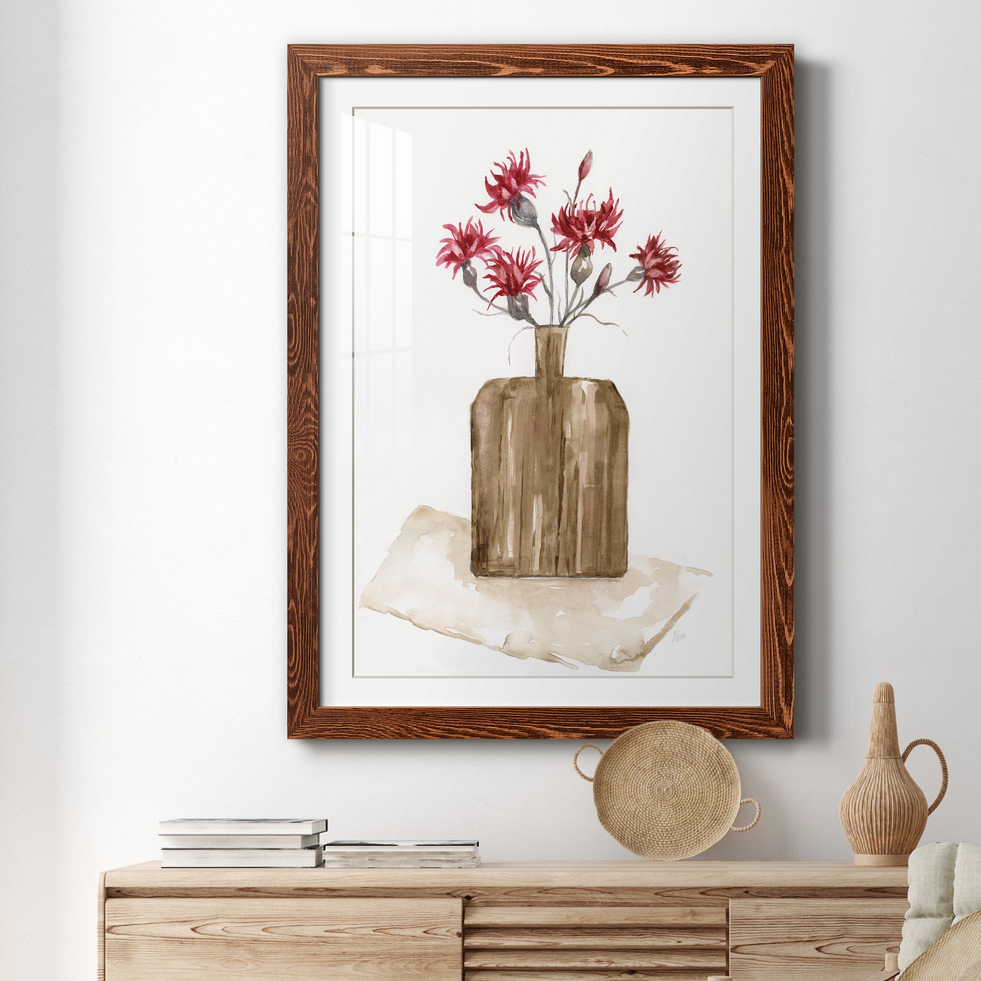 Simply Country I - Barnwood Framed Art Print