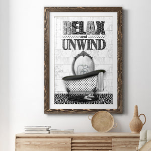 Relax and Unwind - Barnwood Framed Art Print