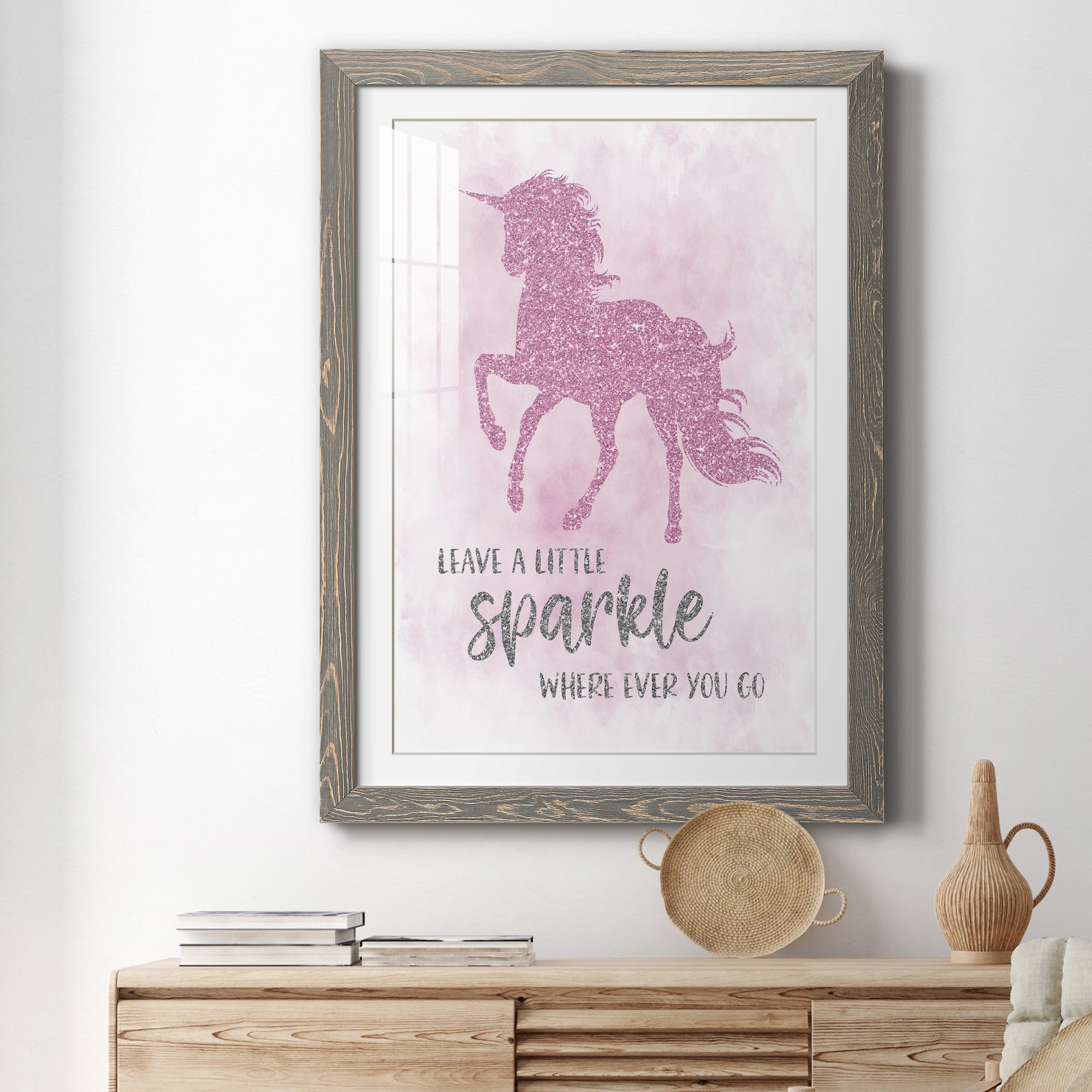 Sparkle - Barnwood Framed Art Print
