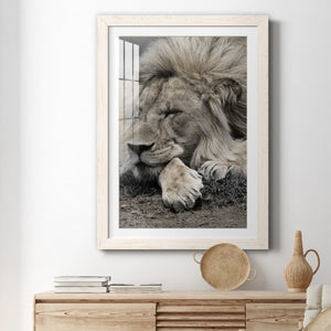Sleepy Afternoon in Masai Mara - Barnwood Framed Art Print
