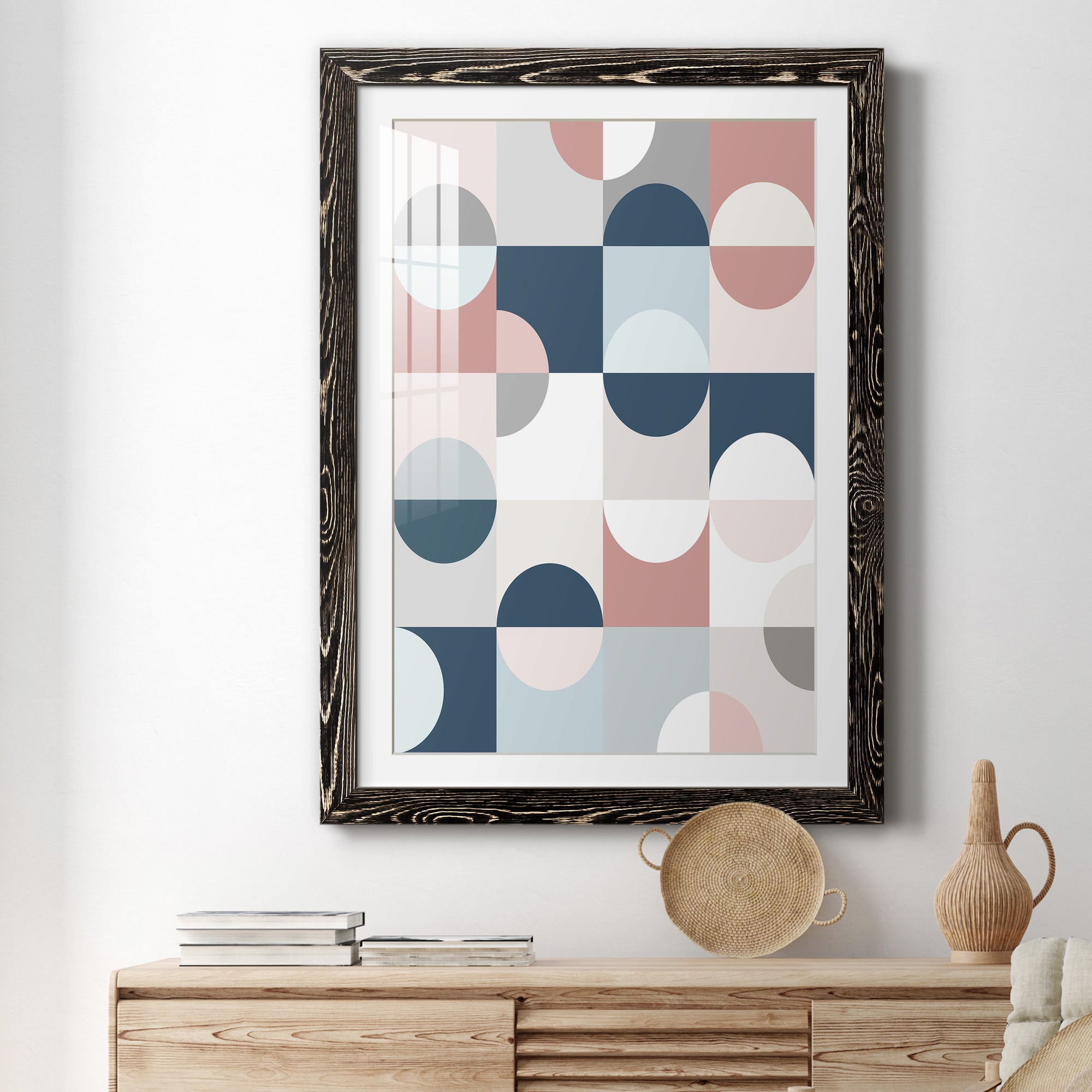 Modern Reflection - Barnwood Framed Art Print