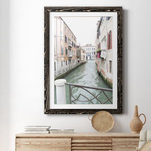 Venice Canal I - Premium Framed Print - Distressed Barnwood Frame - Ready to Hang