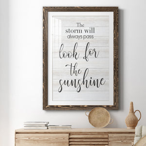 Look for the Sunshine - Premium Framed Print - Distressed Barnwood Frame - Ready to Hang