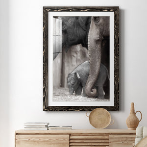 Family Moment - Barnwood Framed Art Print