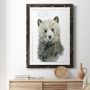 Forest Fur Baby Bear - Premium Framed Print - Distressed Barnwood Frame - Ready to Hang