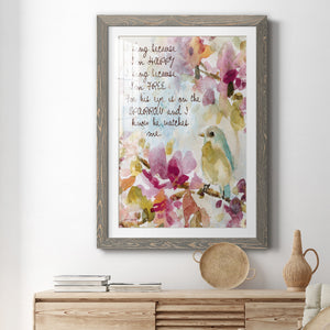 He Watches Me - Barnwood Framed Art Print