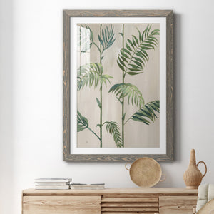 Modern Fronds I - Barnwood Framed Art Print