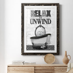 Relax and Unwind - Barnwood Framed Art Print