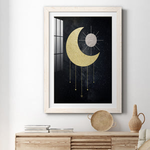 Jeweled Moon - Premium Framed Print - Distressed Barnwood Frame - Ready to Hang