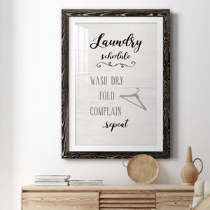 Laundry Complain - Premium Framed Print - Distressed Barnwood Frame - Ready to Hang