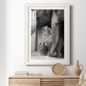 Family Moment - Barnwood Framed Art Print