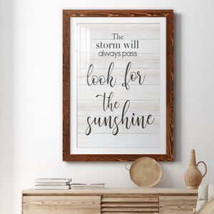 Look for the Sunshine - Premium Framed Print - Distressed Barnwood Frame - Ready to Hang