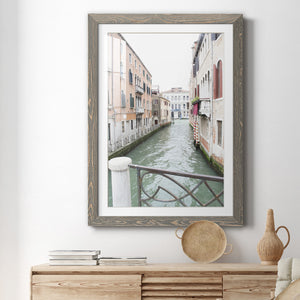 Venice Canal I - Premium Framed Print - Distressed Barnwood Frame - Ready to Hang