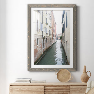 Venice Canal II - Premium Framed Print - Distressed Barnwood Frame - Ready to Hang