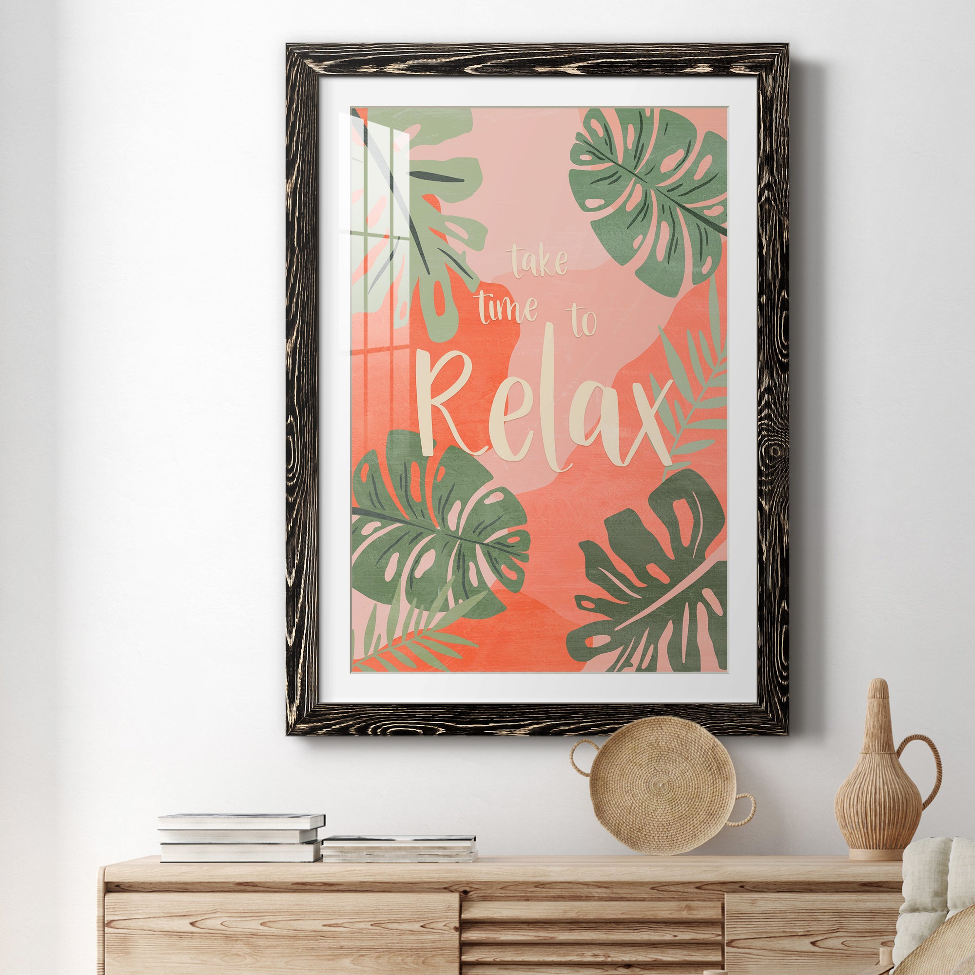 Take Time - Premium Framed Print - Distressed Barnwood Frame - Ready to Hang