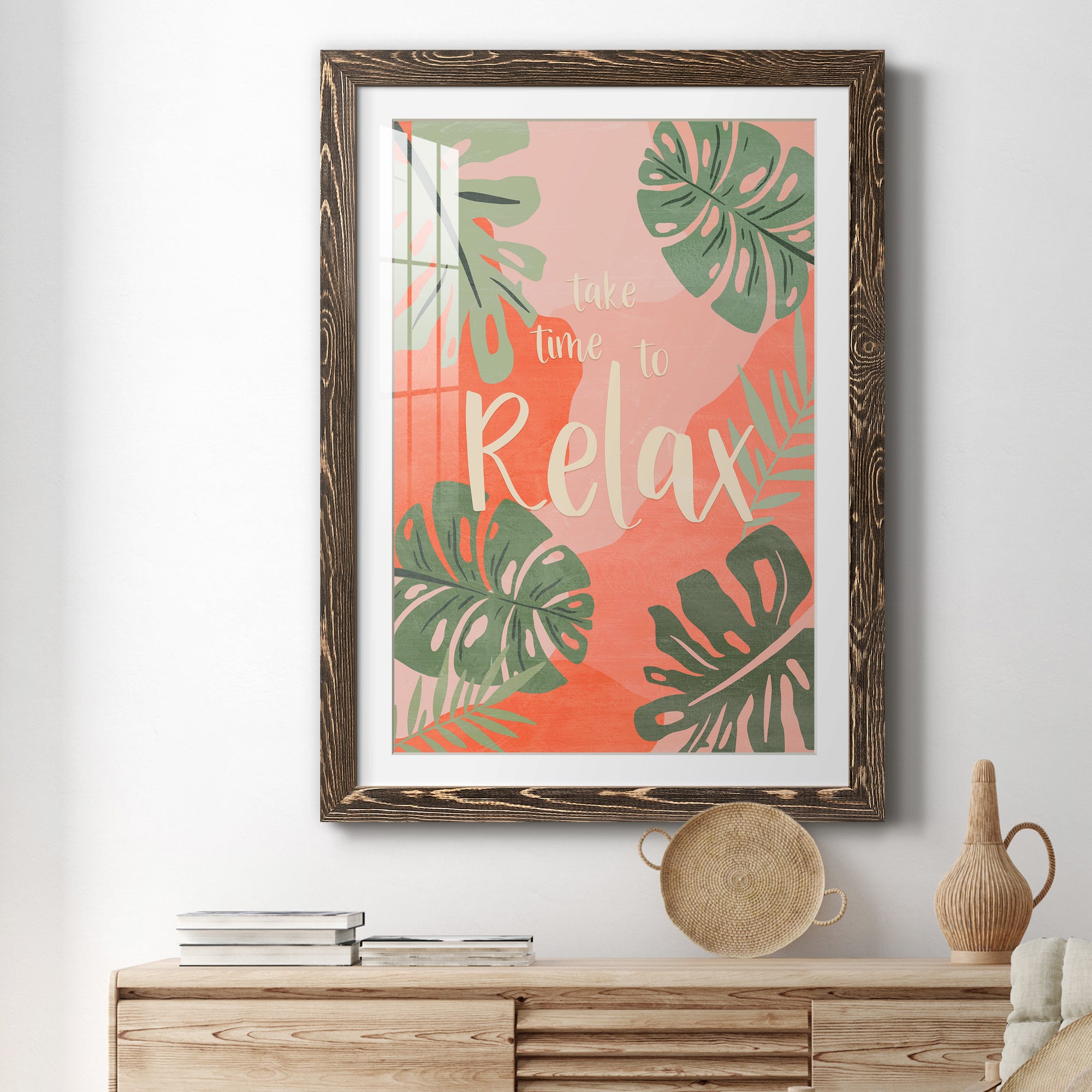 Take Time - Premium Framed Print - Distressed Barnwood Frame - Ready to Hang